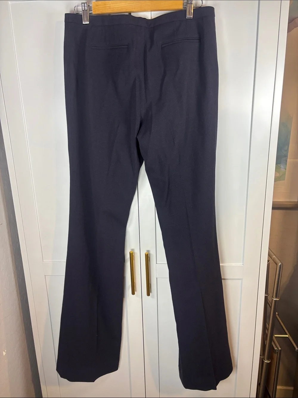 Tory Burch Navy Boot-Cut Dress Pants